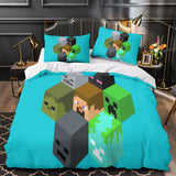 Load image into Gallery viewer, Kids bed Minecraft Bedding Set Pattern Quilt Duvet Cover Without Filler