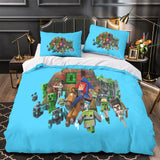 Load image into Gallery viewer, Kids bed Minecraft Bedding Set Pattern Quilt Duvet Cover Without Filler