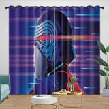 Carica l&#39;immagine nel visualizzatore Galleria, Kylo Ren Curtains Pattern Blackout Window Drapes