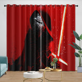 Carica l&#39;immagine nel visualizzatore Galleria, Kylo Ren Curtains Pattern Blackout Window Drapes