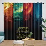 Carica l&#39;immagine nel visualizzatore Galleria, Kylo Ren Curtains Pattern Blackout Window Drapes