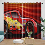 Laden Sie das Bild in den Galerie-Viewer, Lightning McQueen Curtains Blackout Window Drapes