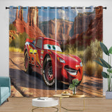 Charger l'image dans la visionneuse de la galerie, Lightning McQueen Curtains Pattern Blackout Window Drapes