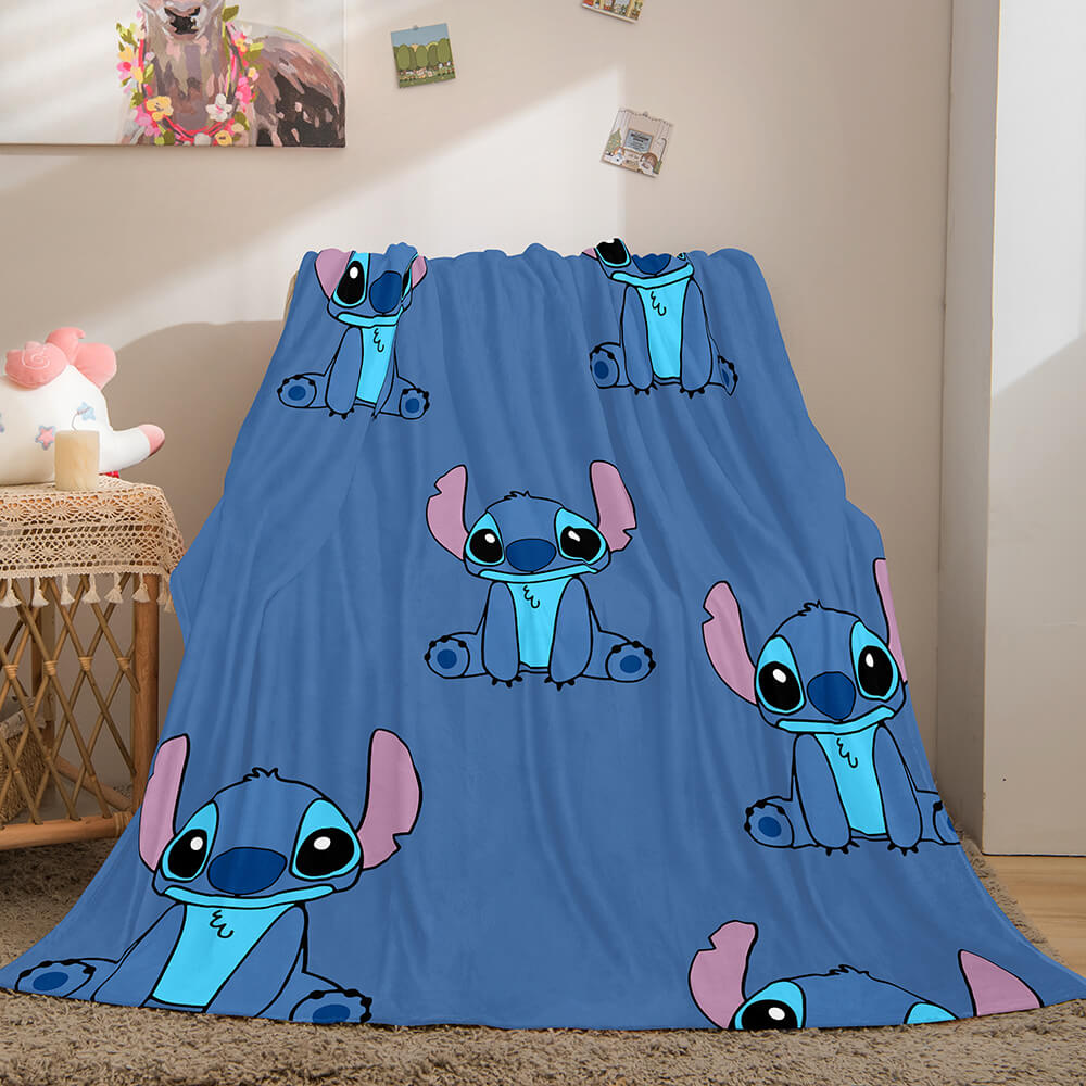 Lilo and Stitch Blanket Flannel Fleece Blanket Throw Cosplay