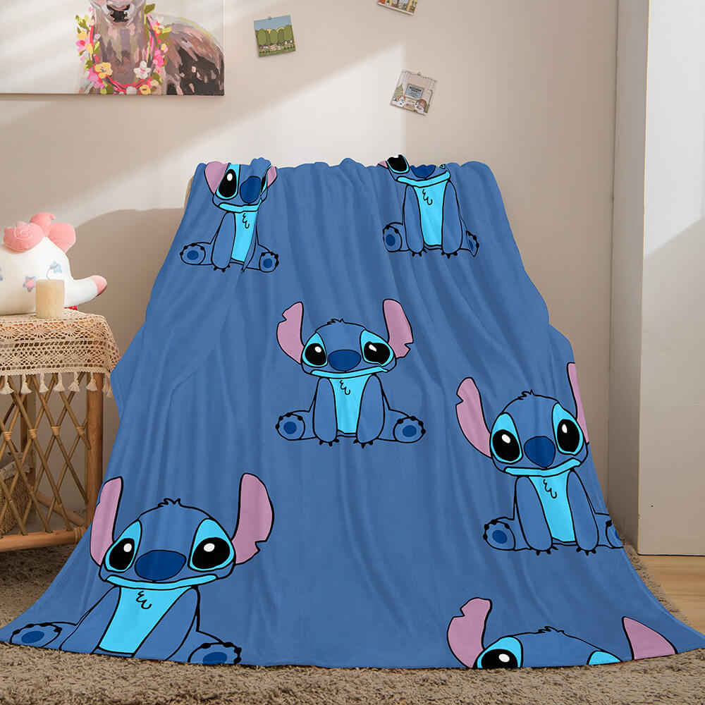 Lilo & Stitch Decke Weiches warmes Fleece Flanelldecken Schlafsofa Auto  Wurfstich Geburtstagsgeschenke