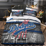 Load image into Gallery viewer, Los Angeles Dodgers Bedding Set Quilt Cover Without Filler