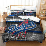 Load image into Gallery viewer, Los Angeles Dodgers Bedding Set Quilt Cover Without Filler