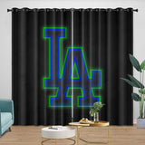 Load image into Gallery viewer, Los Angeles Dodgers Curtains Blackout Window Drapes Kids Room Decoration