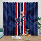 Load image into Gallery viewer, Los Angeles Dodgers Curtains Blackout Window Drapes Kids Room Decoration