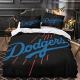 Laden Sie das Bild in den Galerie-Viewer, Los Angeles Dodgers Duvet Cover Kids Room Bedding Set Without Filler