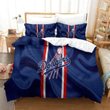 Laden Sie das Bild in den Galerie-Viewer, Los Angeles Dodgers Duvet Cover Kids Room Bedding Set Without Filler