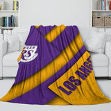 Load image into Gallery viewer, Los Angeles Lakers Blanket Flannel Throw Room Decoration