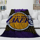 Load image into Gallery viewer, Los Angeles Lakers Blanket Flannel Throw Room Decoration