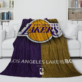Load image into Gallery viewer, Los Angeles Lakers Blanket Flannel Throw Room Decoration
