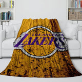 Load image into Gallery viewer, Los Angeles Lakers Blanket Flannel Throw Room Decoration