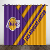 Load image into Gallery viewer, Los Angeles Lakers Curtains Pattern Blackout Window Drapes