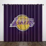 Load image into Gallery viewer, Los Angeles Lakers Curtains Pattern Blackout Window Drapes