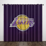Load image into Gallery viewer, Los Angeles Lakers Curtains Pattern Blackout Window Drapes
