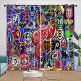 Laden Sie das Bild in den Galerie-Viewer, Major League Baseball MLB Curtains Blackout Window Drapes Room Decoration