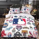 Load image into Gallery viewer, Major League Baseball MLB Duvet Cover Bedding Set Without Filler