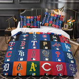 Load image into Gallery viewer, Major League Baseball MLB Duvet Cover Bedding Set Without Filler