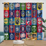 Load image into Gallery viewer, Major League Soccer MLS Curtains Blackout Window Drapes Room Decoration