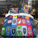 Load image into Gallery viewer, Major League Soccer MLS Duvet Cover Bedding Set Without Filler