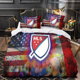 Load image into Gallery viewer, Major League Soccer MLS Duvet Cover Bedding Set Without Filler