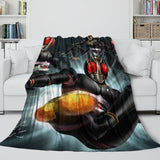 Load image into Gallery viewer, Masked Rider Blanket Flannel Throw Room Decoration