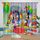 Carica l&#39;immagine nel visualizzatore Galleria, Mickey Mouse Club House Curtains Kids Blackout Window Drapes
