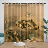 Laden Sie das Bild in den Galerie-Viewer, Millennium Falcon Curtains Blackout Window Drapes