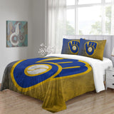 Laden Sie das Bild in den Galerie-Viewer, Milwaukee Brewers Bedding Set Quilt Cover Without Filler
