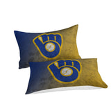 Laden Sie das Bild in den Galerie-Viewer, Milwaukee Brewers Bedding Set Quilt Cover Without Filler
