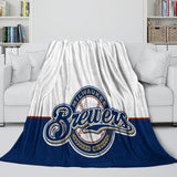 Load image into Gallery viewer, Milwaukee Brewers Blanket Flannel Throw Room Decoration