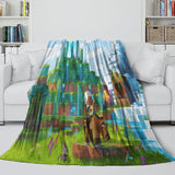 Load image into Gallery viewer, Minecraft Legends Blanket Flannel Throw Room Decoration