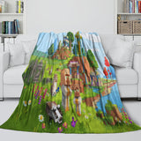 Load image into Gallery viewer, Minecraft Legends Blanket Flannel Throw Room Decoration