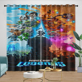 Load image into Gallery viewer, Minecraft Legends Curtains Blackout Window Drapes Room Decoration