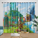 Load image into Gallery viewer, Minecraft Legends Curtains Blackout Window Drapes Room Decoration