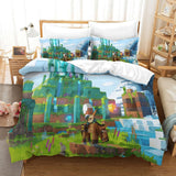 Laden Sie das Bild in den Galerie-Viewer, Minecraft Legends Duvet Cover Bedding Set Without Filler