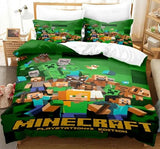 Carica l'immagine nel visualizzatore Galleria, Minecraft Pattern Duvet Cover Kids Room Bedding Sets