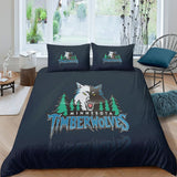 Carica l&#39;immagine nel visualizzatore Galleria, Minnesota Timberwolves Bedding Set Duvet Cover Without Filler