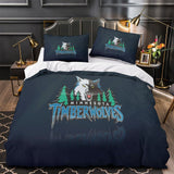 Carica l&#39;immagine nel visualizzatore Galleria, Minnesota Timberwolves Bedding Set Duvet Cover Without Filler