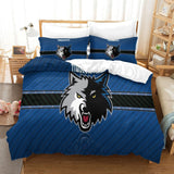 Carica l&#39;immagine nel visualizzatore Galleria, Minnesota Timberwolves Bedding Set Duvet Cover Without Filler