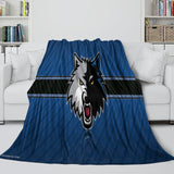 Laden Sie das Bild in den Galerie-Viewer, Minnesota Timberwolves Decke Flanell Fleece Überwurf Raumdekoration