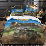 Carica l&#39;immagine nel visualizzatore Galleria, Monster Jam Steel Titans Truck Bedding Set Duvet Cover Without Filler