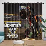 Load image into Gallery viewer, Monster Jam Steel Titans Truck Curtains Blackout Window Drapes