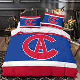 Load image into Gallery viewer, Montreal Canadiens Bedding Set Quilt Duvet Cover Without Filler