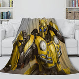 Load image into Gallery viewer, Movie Bumblebee Blanket Flannel Throw Kids Room Decoration