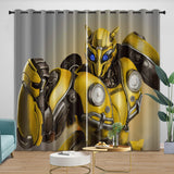 Load image into Gallery viewer, Movie Bumblebee Curtains Pattern Blackout Window Drapes Room Decoration