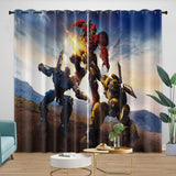 Load image into Gallery viewer, Movie Bumblebee Curtains Pattern Blackout Window Drapes Room Decoration